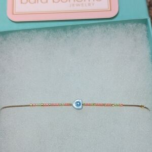 Boheme Multicolor Beaded Bracelet with Blue Accent